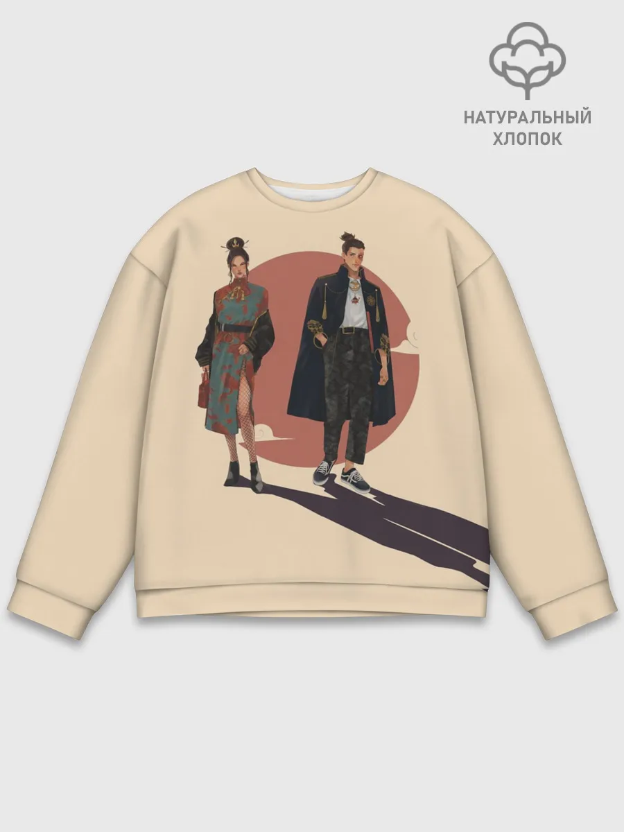 Мужской свитшот базовый / Катара и Сокка