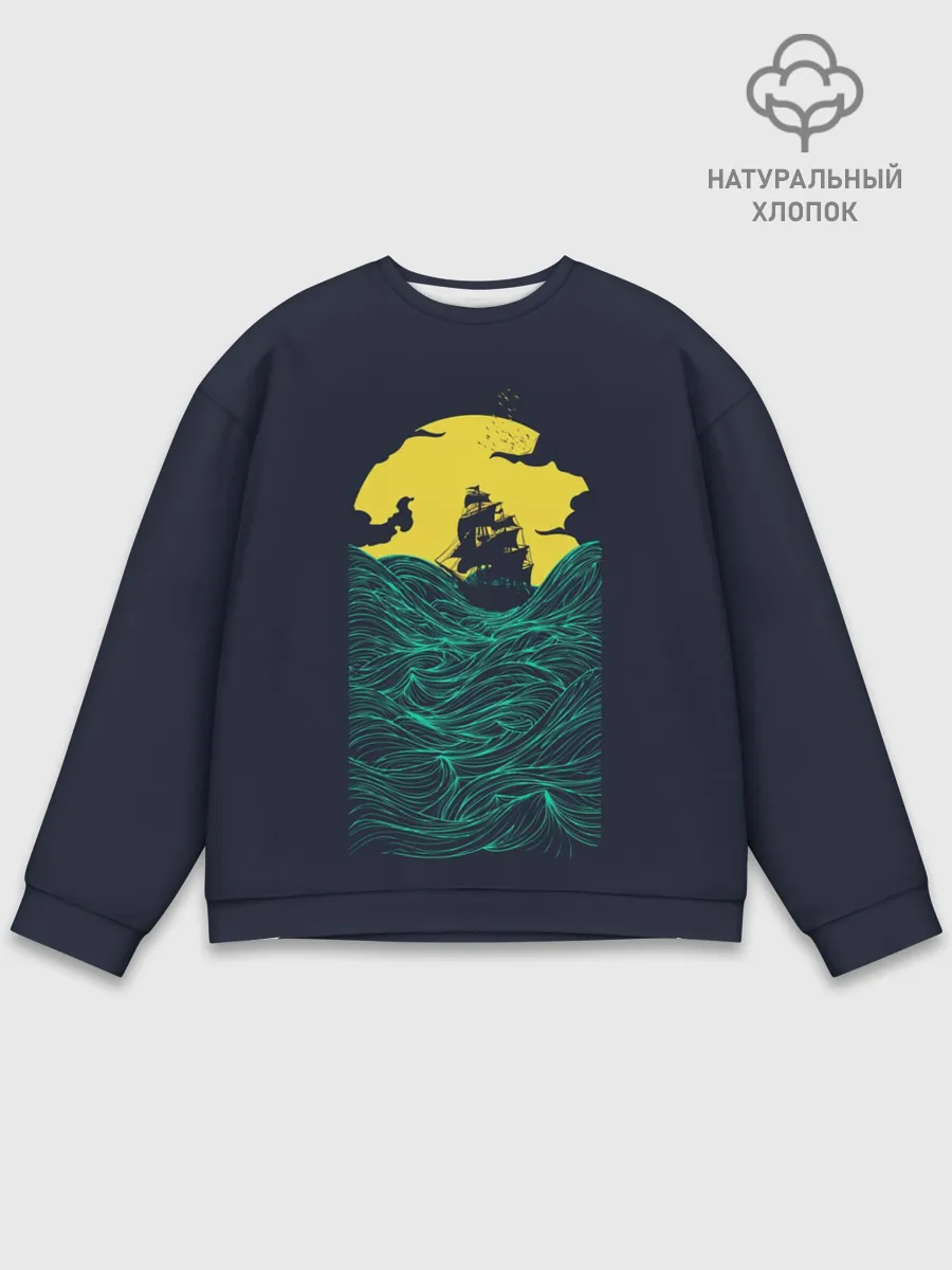 Мужской свитшот базовый / Window to the Sea