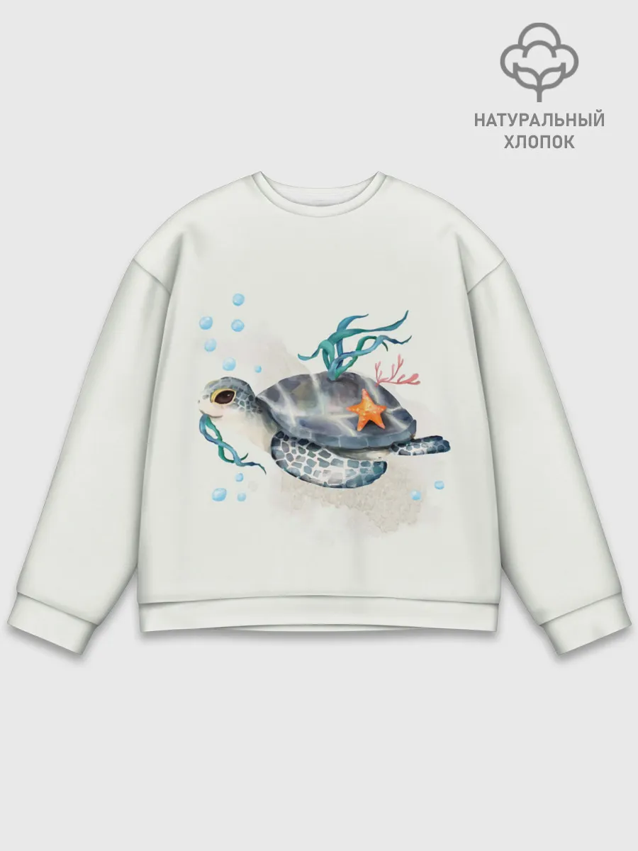 Мужской свитшот базовый / черепашка