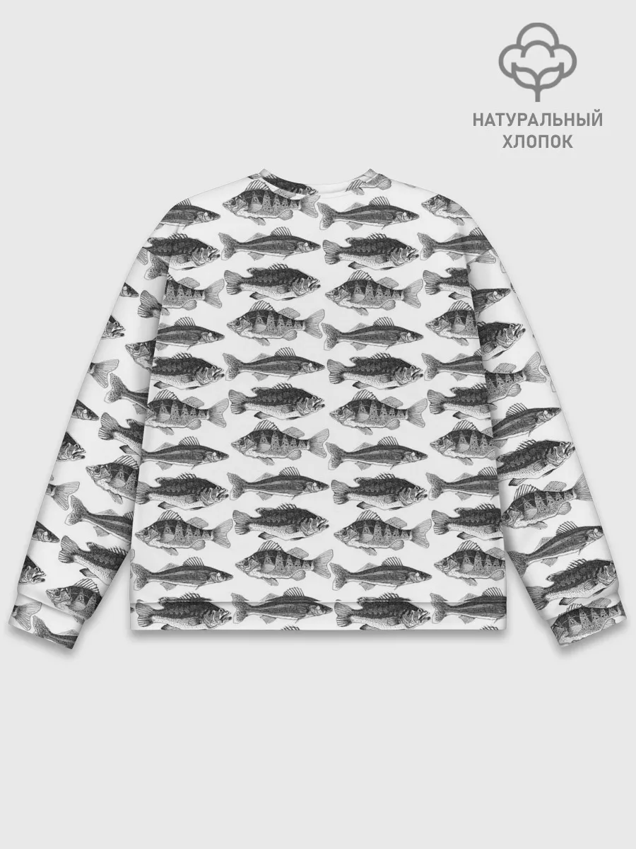 Мужской свитшот базовый / рыбки