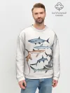 Мужской свитшот базовый / акулы