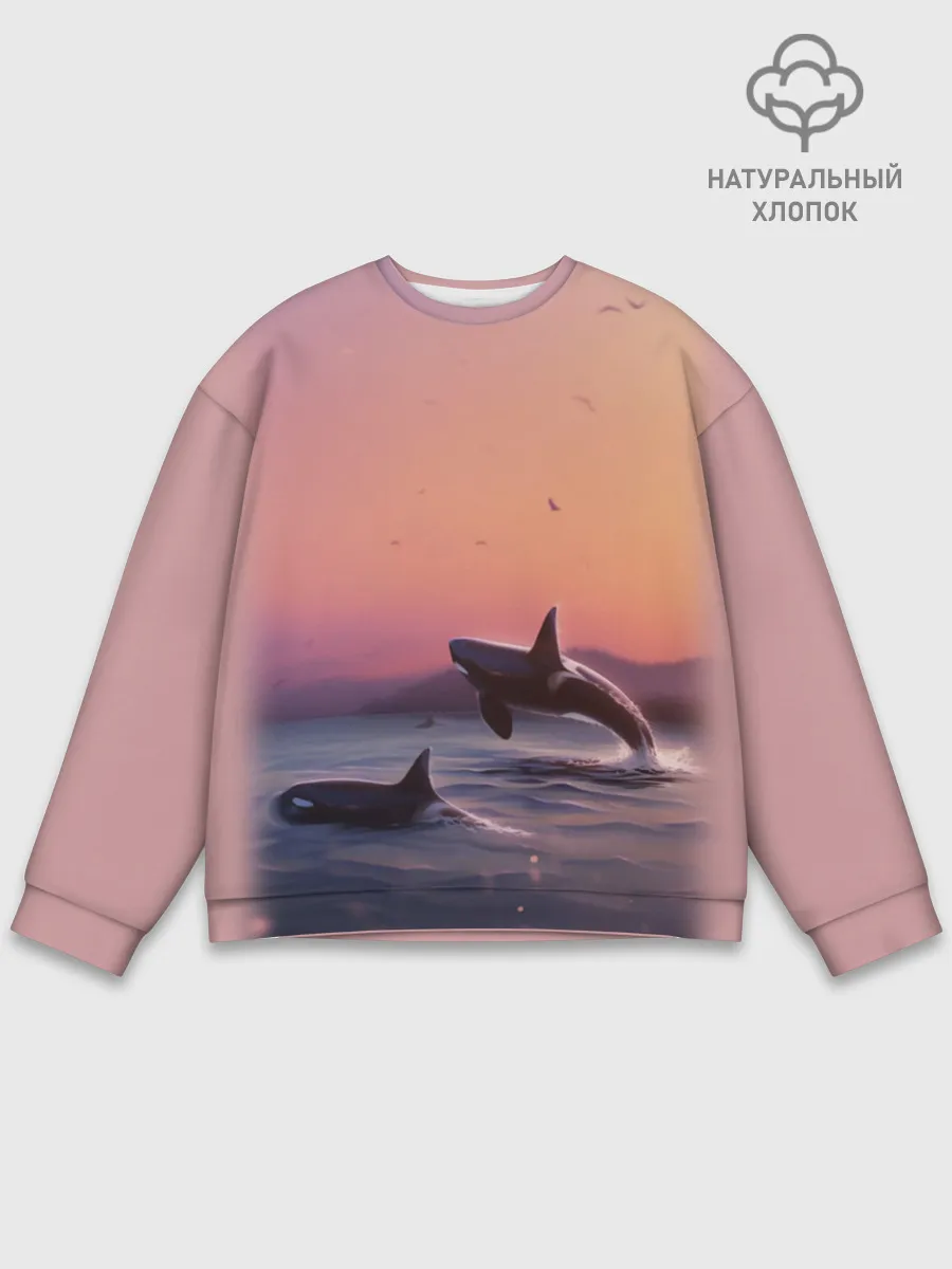 Мужской свитшот базовый / касатки