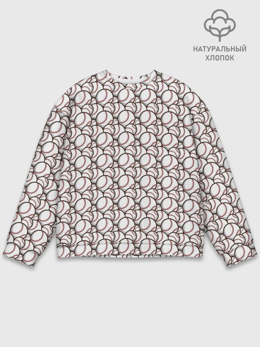 Мужской свитшот базовый / Бейсбольные Мячи