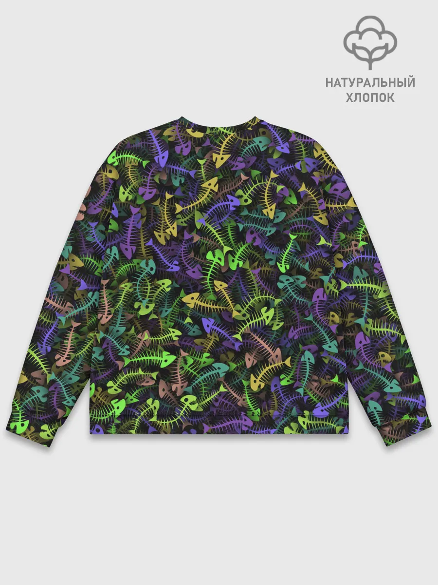 Мужской свитшот базовый / Neon Fish Bone