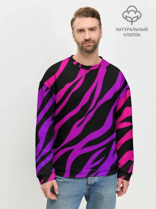 Мужской свитшот базовый / Похоже на зебру
