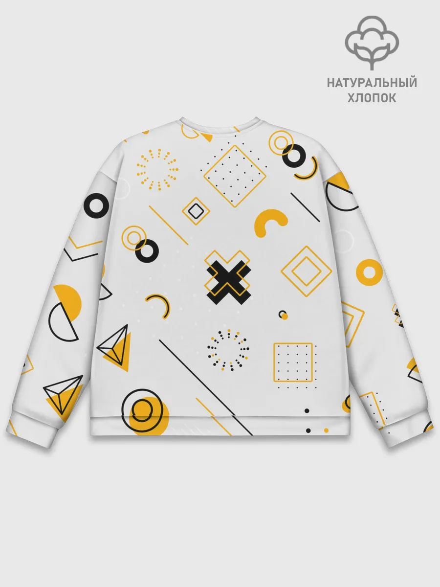 Мужской свитшот базовый / Геометрический узор