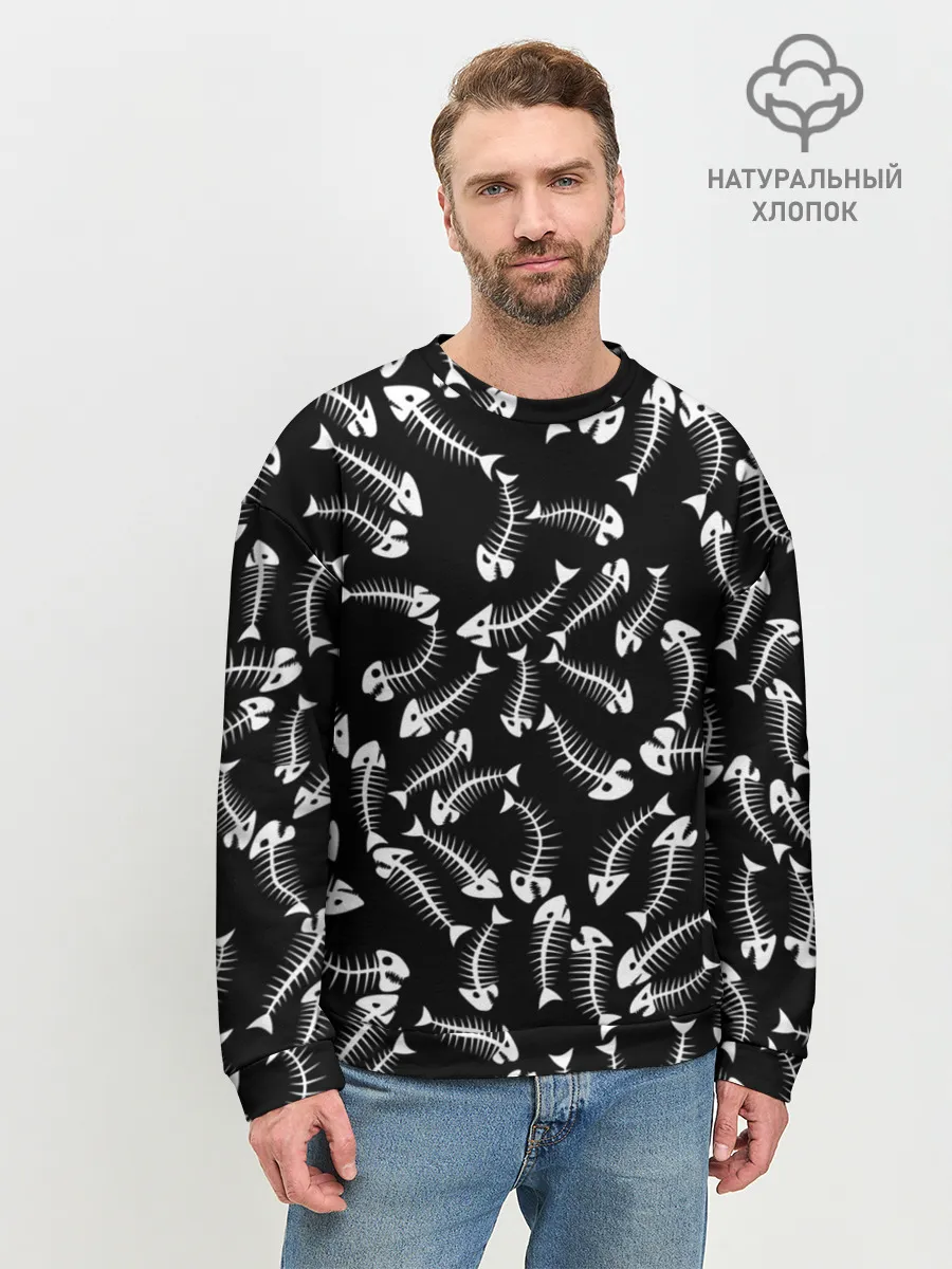 Мужской свитшот базовый / Fishbones