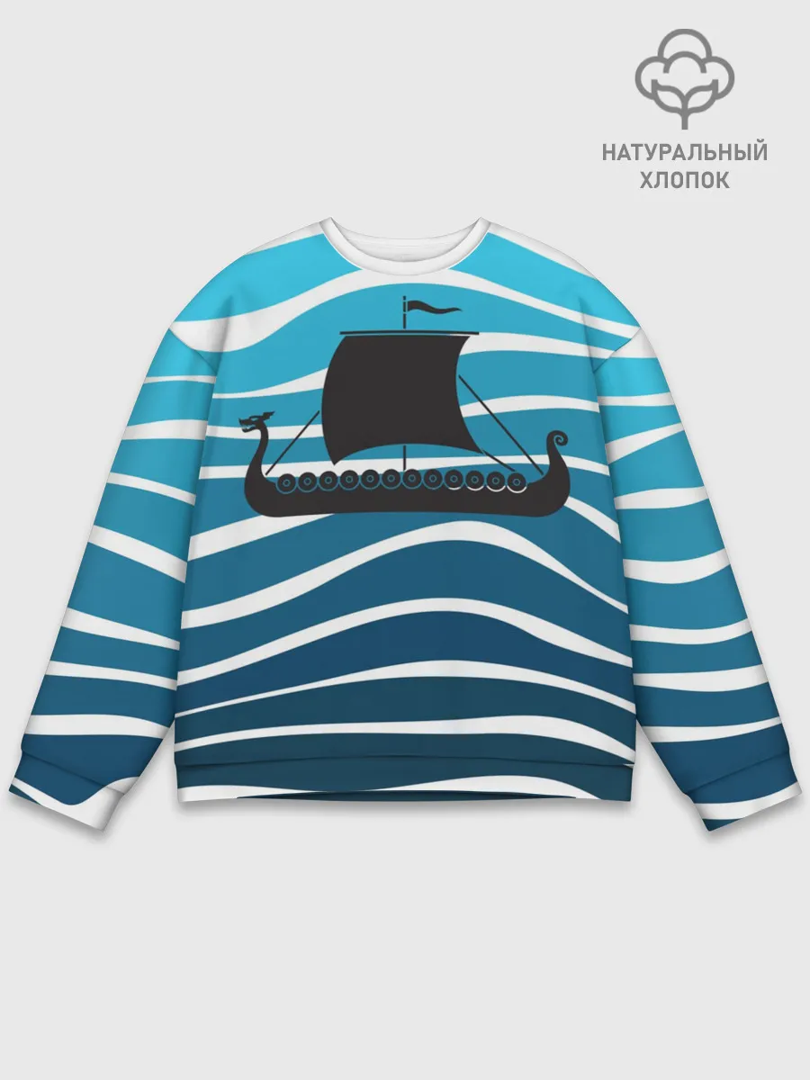 Мужской свитшот базовый / Корабль