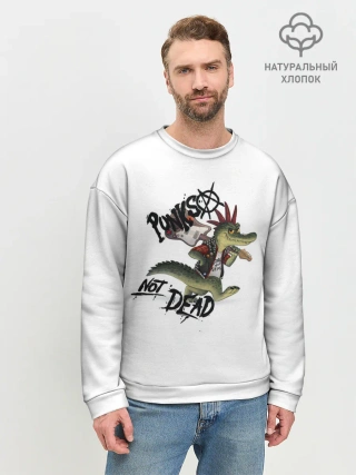 Мужской свитшот базовый / Крокодил панк