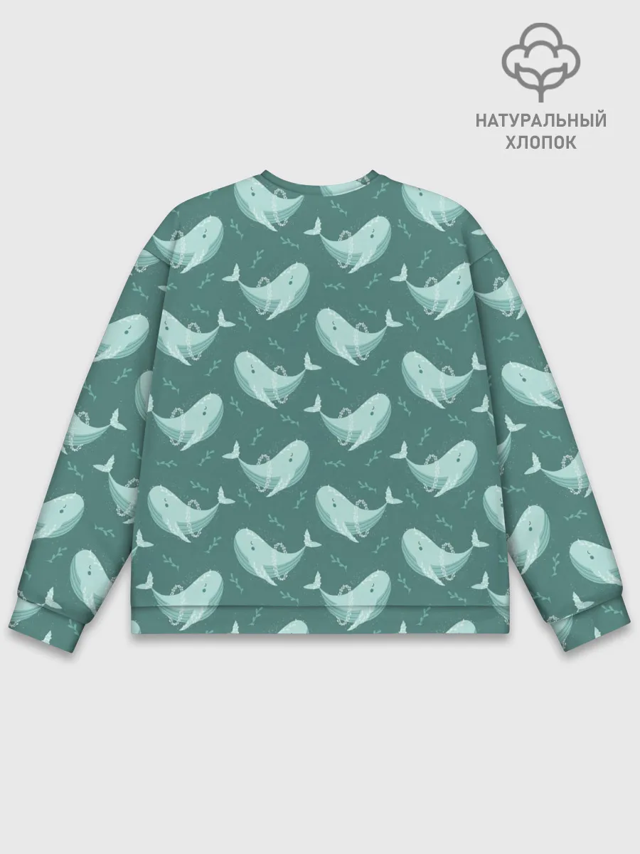 Мужской свитшот базовый / Киты