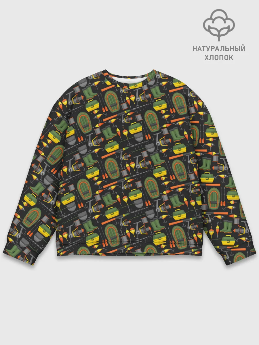 Мужской свитшот базовый / Время порыбачить