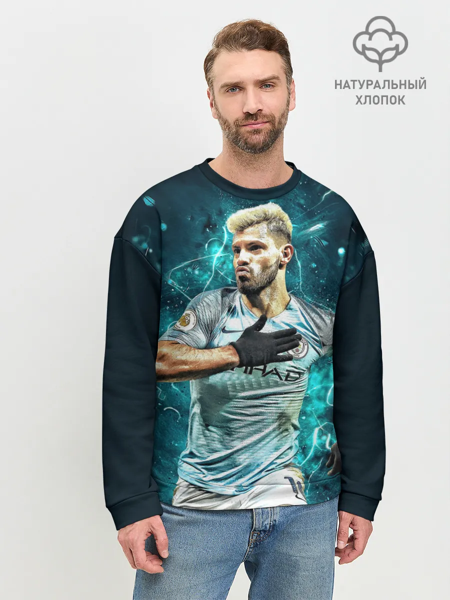 Мужской свитшот базовый / Серхио Агуэро