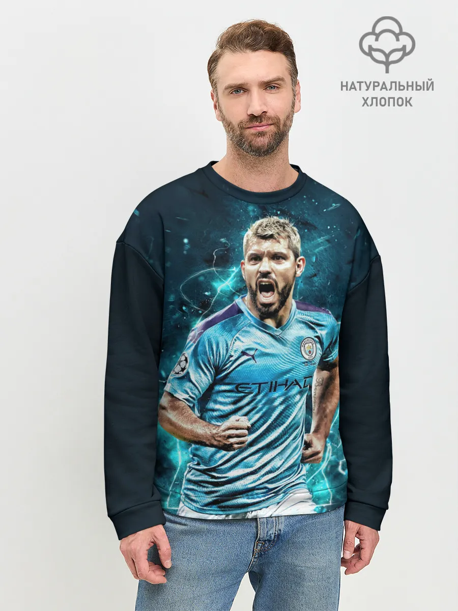 Мужской свитшот базовый / Серхио Агуэро