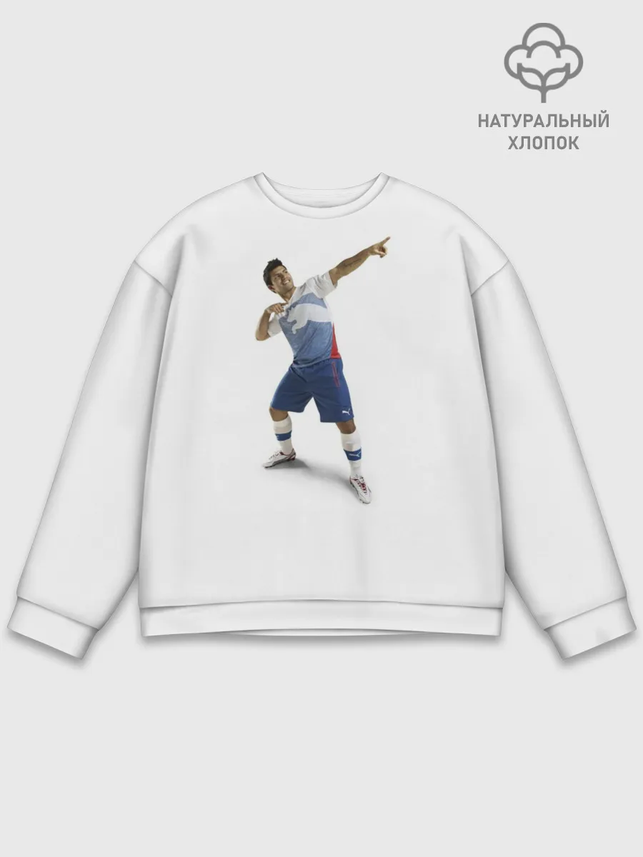 Мужской свитшот базовый / Смешной Серхио Агуэро