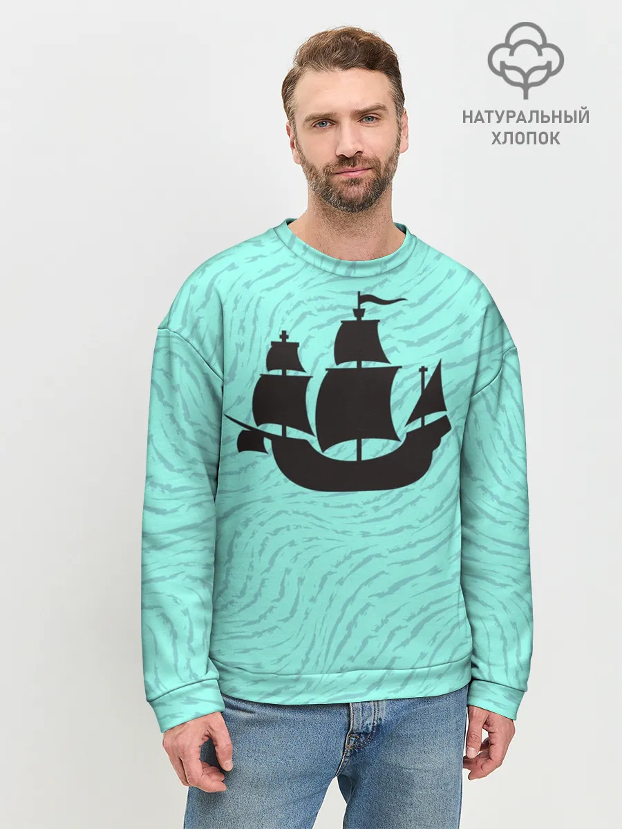 Мужской свитшот базовый / Корабль