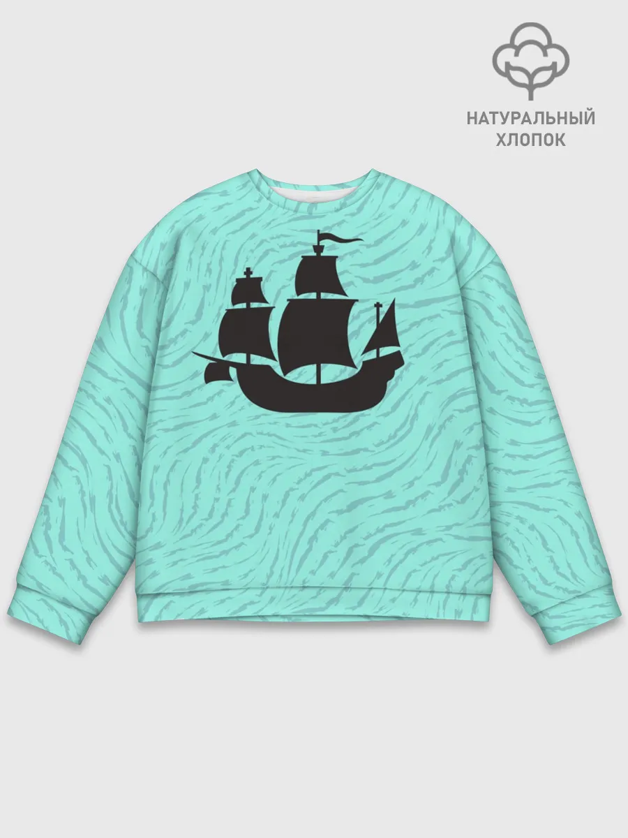 Мужской свитшот базовый / Корабль