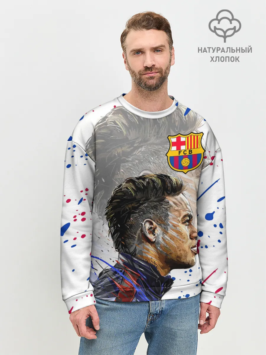 Мужской свитшот базовый / НЕЙМАР / NEYMAR / БАРСЕЛОНА