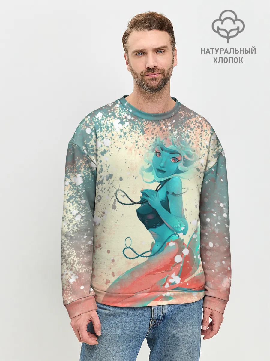 Мужской свитшот базовый / Русалочка | Mermaid