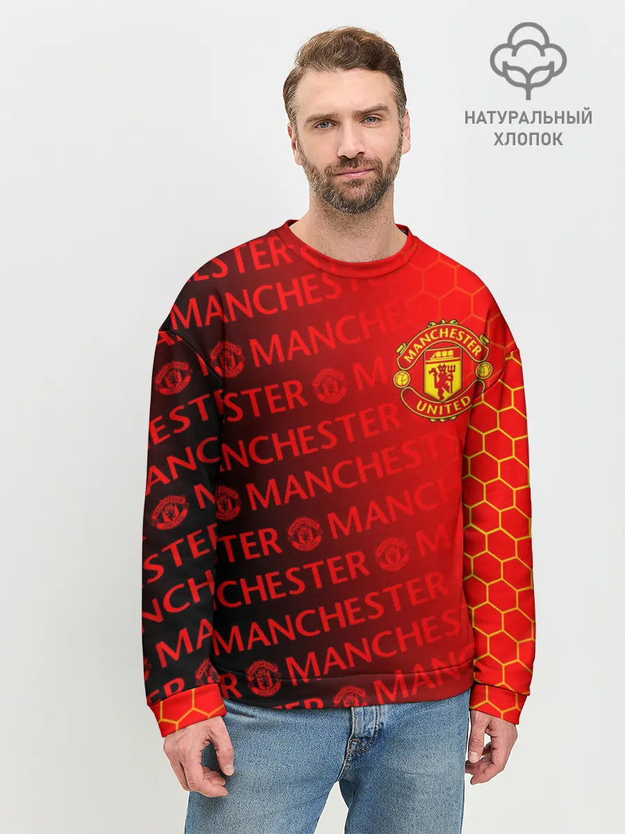Мужской свитшот базовый / МАНЧЕСТЕР / MANCHESTER UNITED
