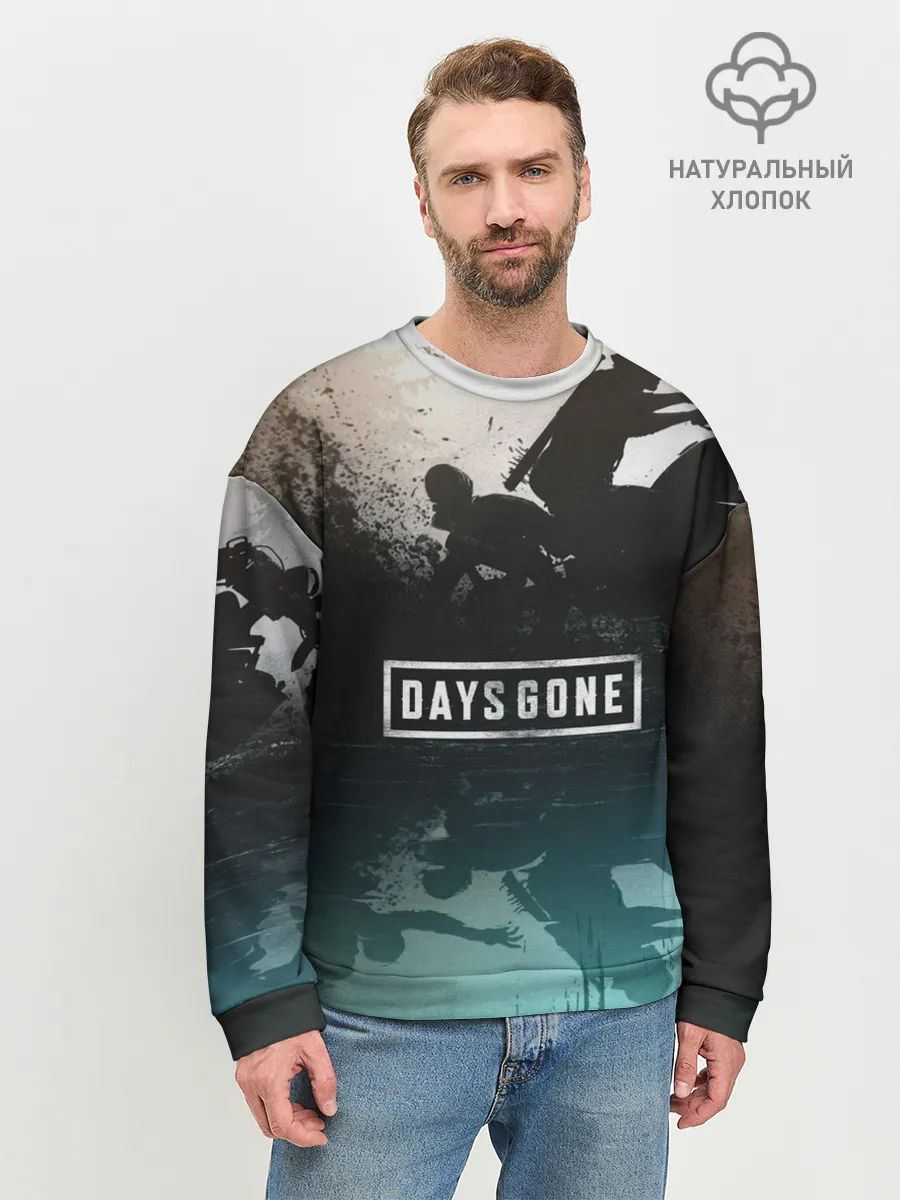 Мужской свитшот базовый / Days gone отражение Дикона