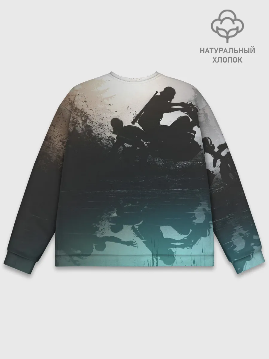 Мужской свитшот базовый / Days gone отражение Дикона