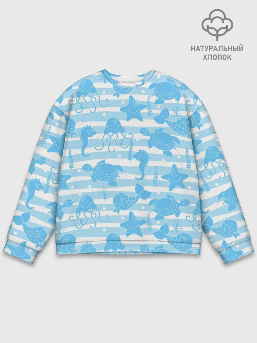 Мужской свитшот базовый / Морские жители