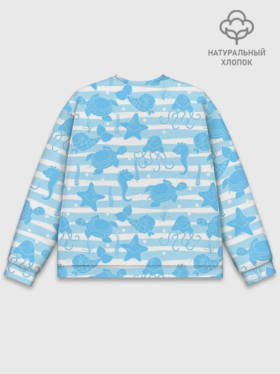 Мужской свитшот базовый / Морские жители