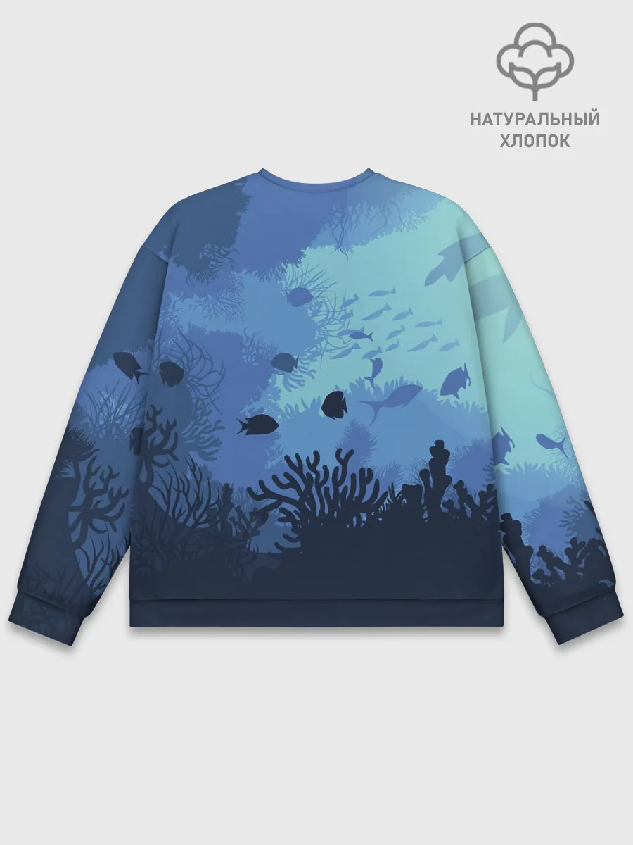 Мужской свитшот базовый / Mermaid | Русалочка