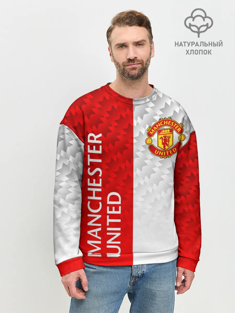 Мужской свитшот базовый / МАНЧЕСТЕР / MANCHESTER / УЗОР