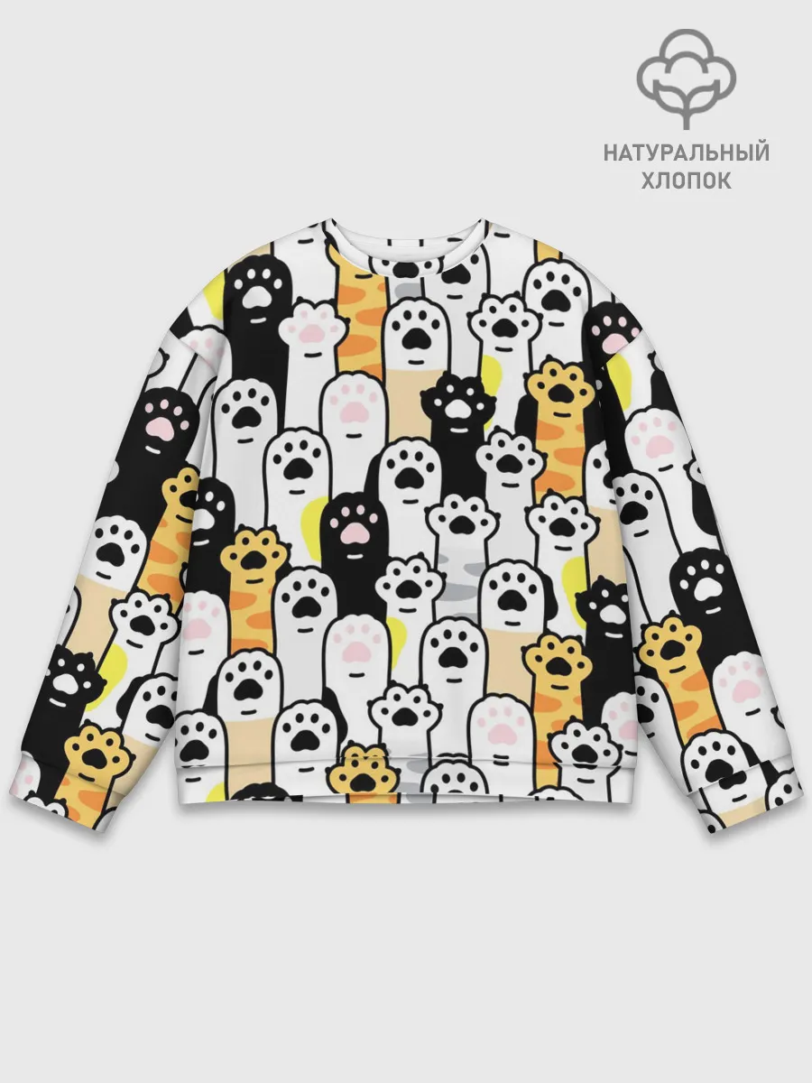 Мужской свитшот базовый / КОШАЧИЬ ЛАПЫ