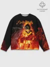 Мужской свитшот базовый / Юно в огне | Чёрный клевер