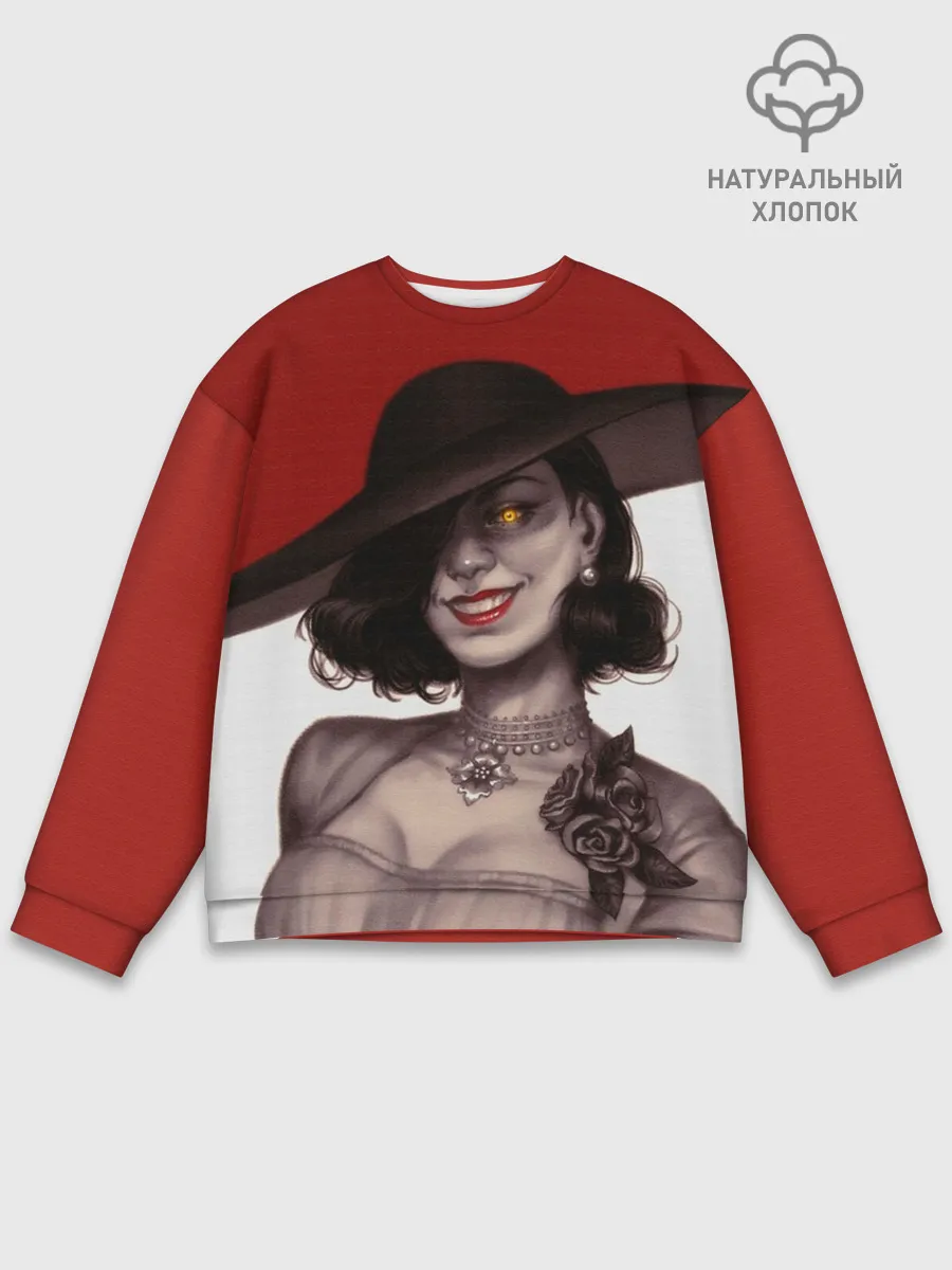 Мужской свитшот базовый / Леди Димитреску из Резидента