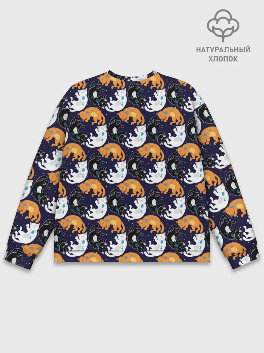 Мужской свитшот базовый / Японские котики