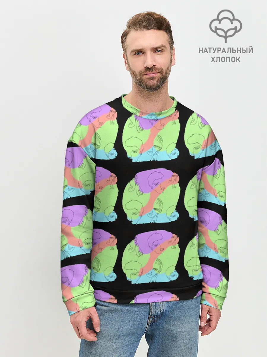 Мужской свитшот базовый / Лица