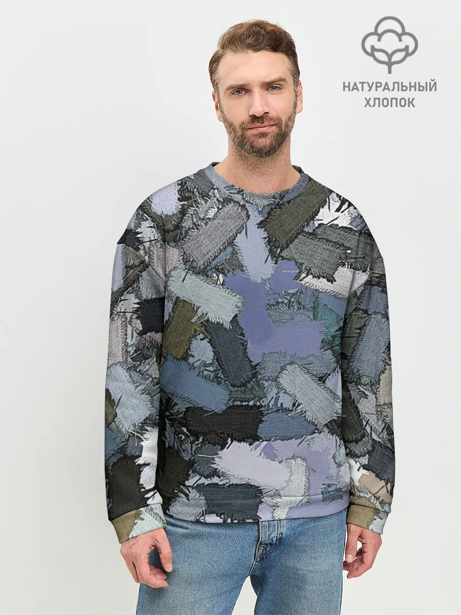 Мужской свитшот базовый / Patchwork