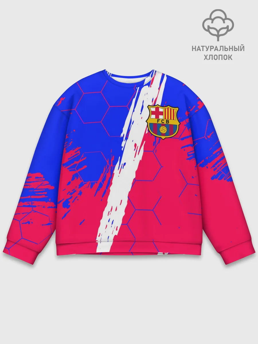 Мужской свитшот базовый / FC BARCELONA / ФК БАРСЕЛОНА