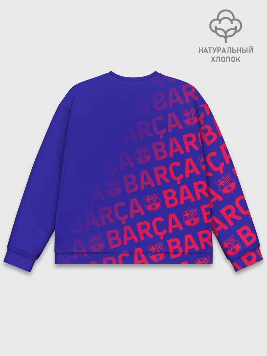 Мужской свитшот базовый / FC BARCELONA / ФК БАРСЕЛОНА