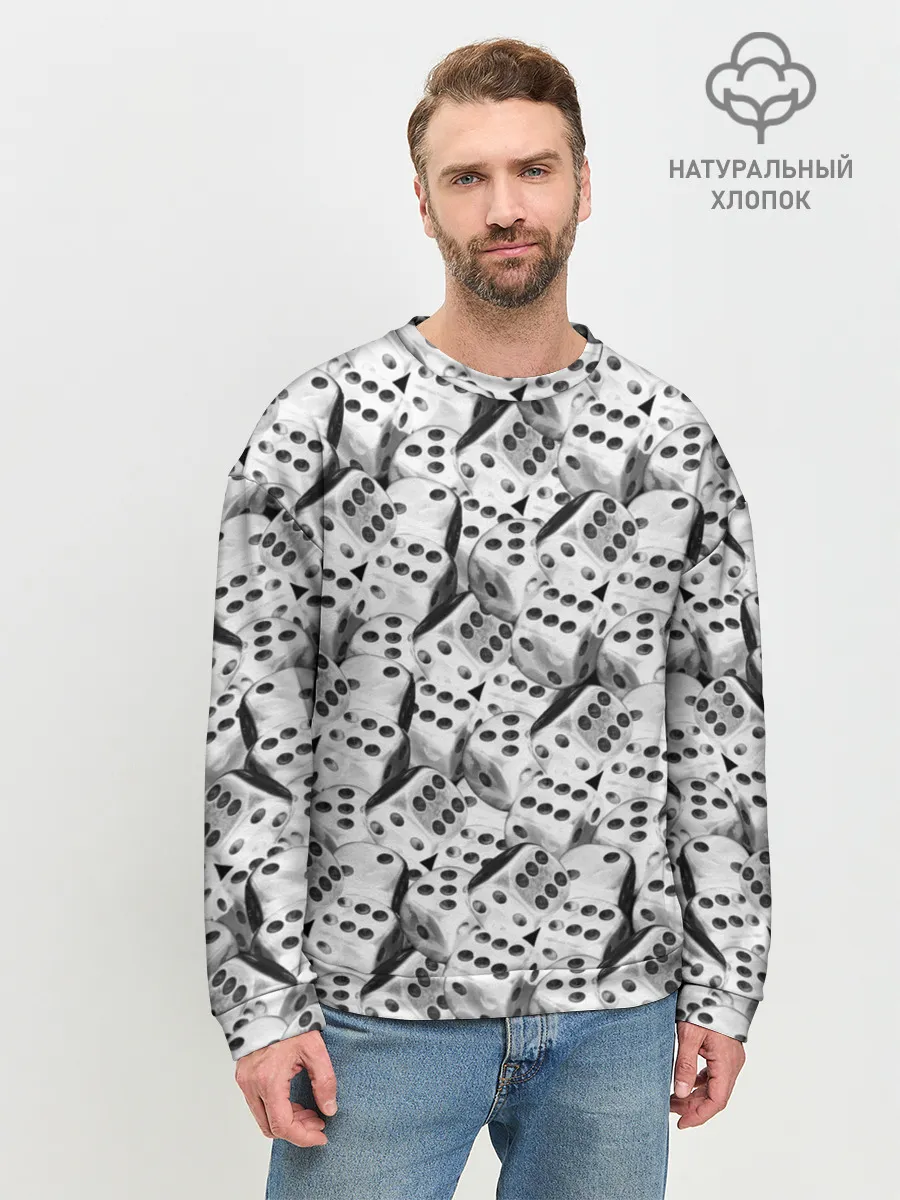 Мужской свитшот базовый / Игральные Кости