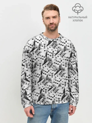 Мужской свитшот базовый / Игральные Кости