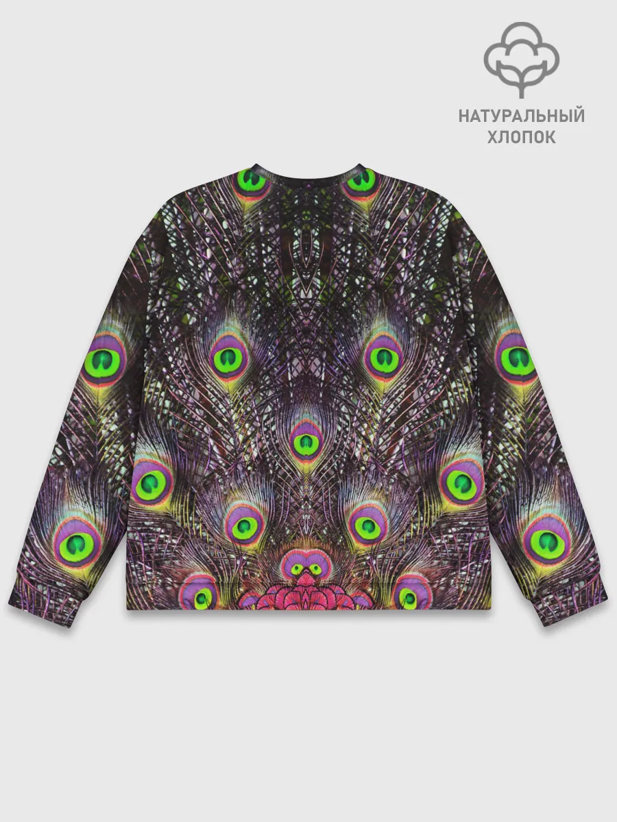Мужской свитшот базовый / Оперение Павлина