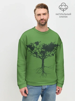 Мужской свитшот базовый / Древо Мира