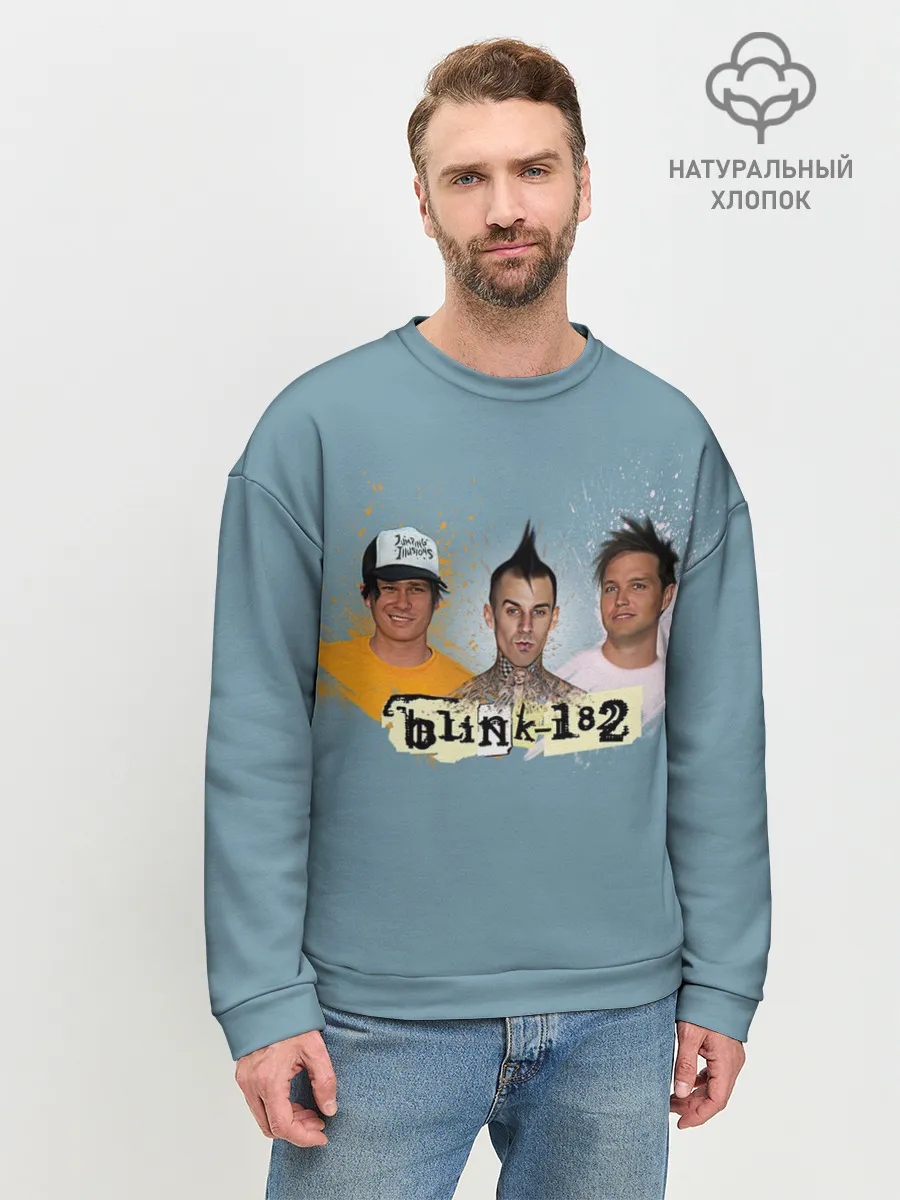 Мужской свитшот базовый / Blink 182
