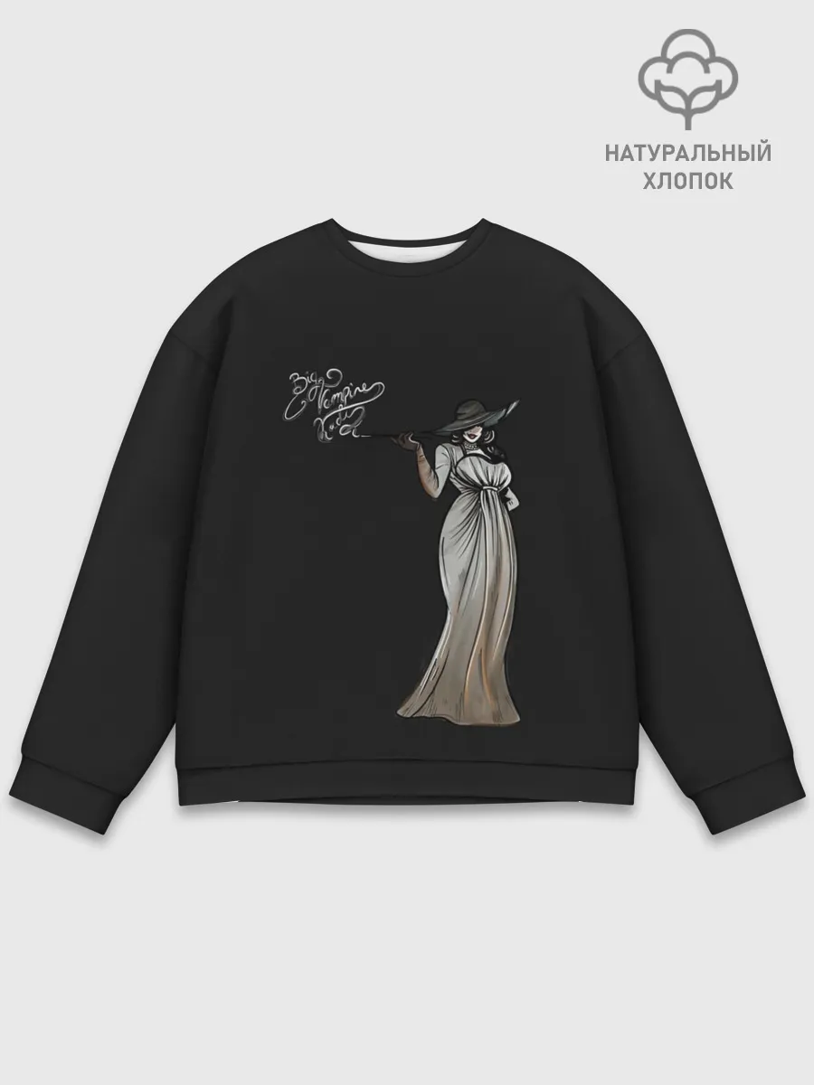 Мужской свитшот базовый / Big Vampire Lady