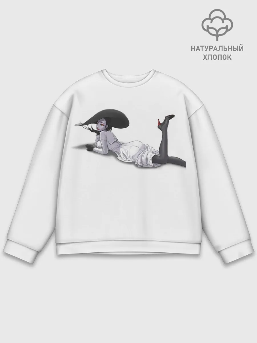 Мужской свитшот базовый / Tall Vampire Lady. RE