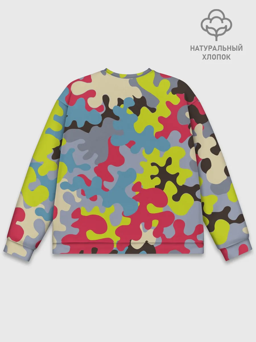 Мужской свитшот базовый / Цветные облака