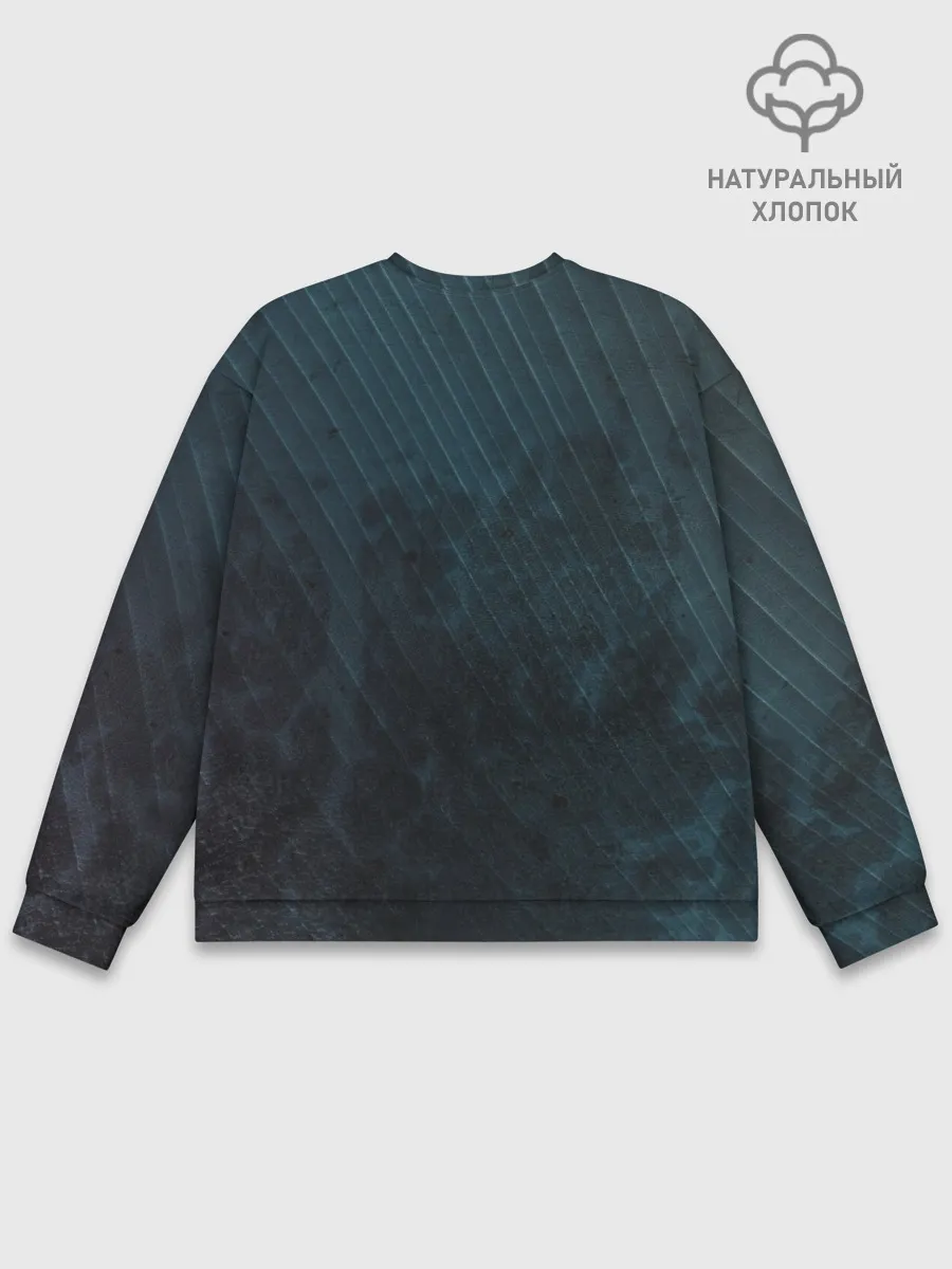 Мужской свитшот базовый / BMW Heart. Grooved Texture