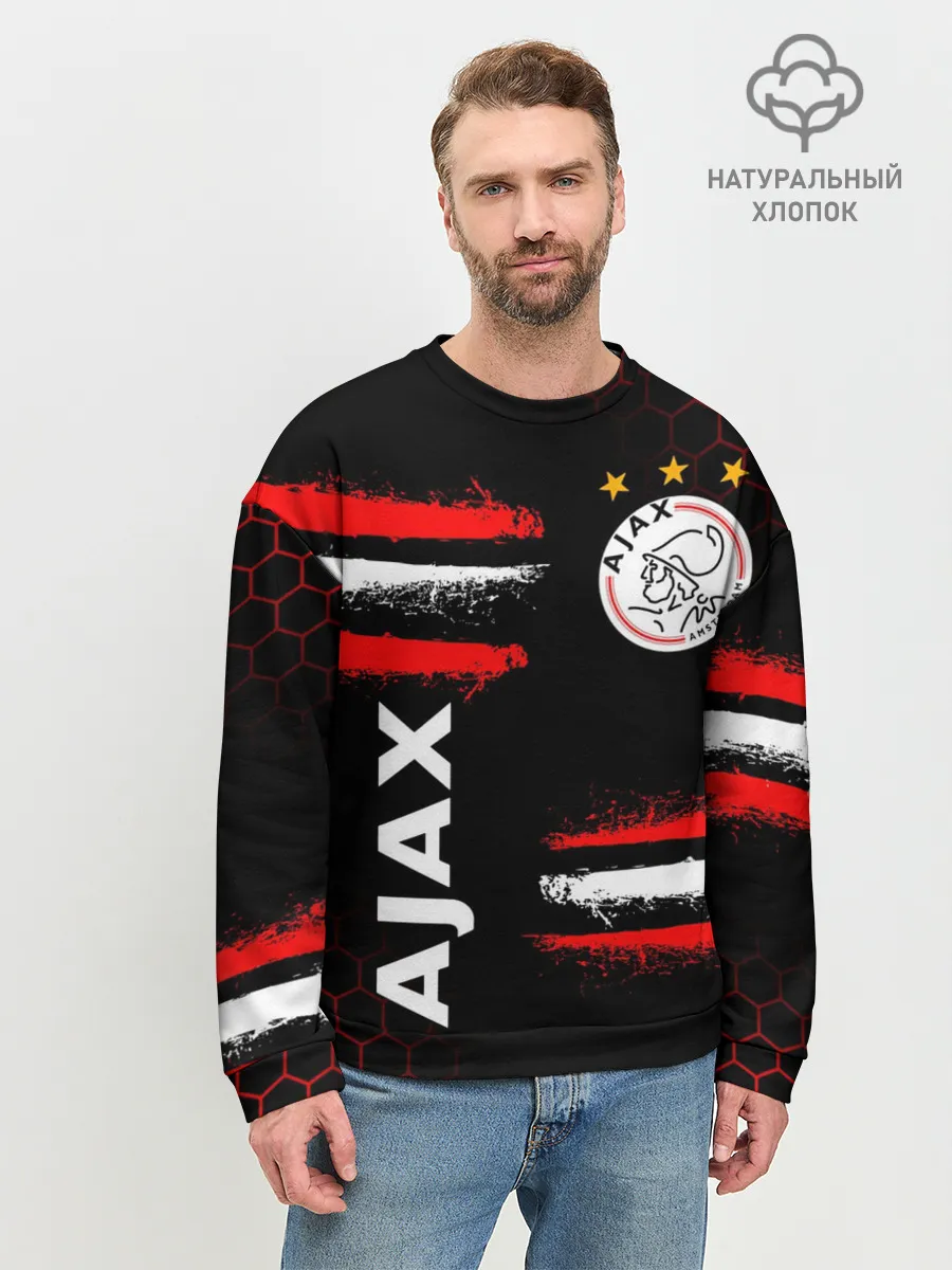Мужской свитшот базовый / FC AJAX AMSTERDAM / ФК АЯКС
