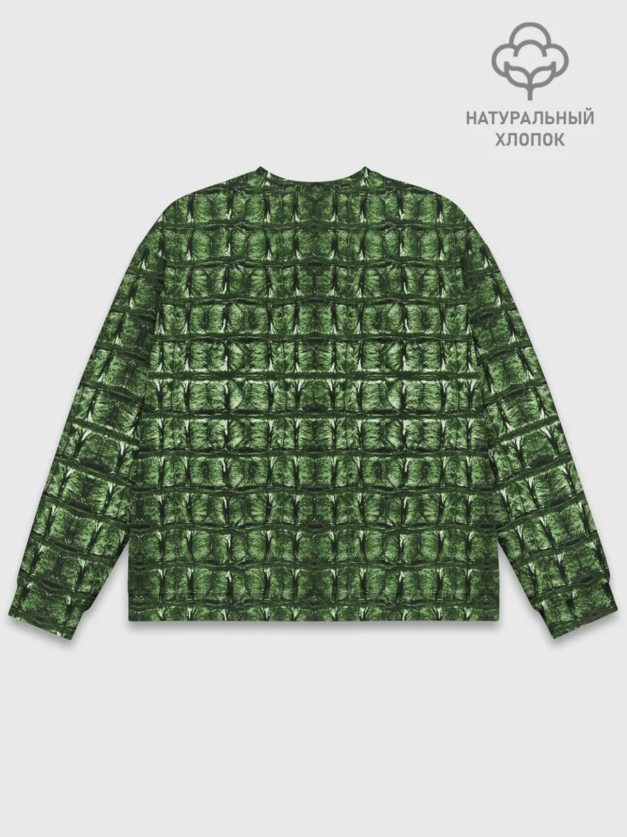 Мужской свитшот базовый / Текстура Аллигатора