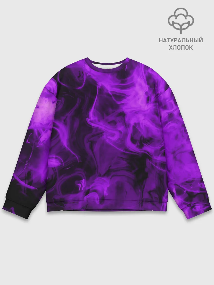 Мужской свитшот базовый / Неоновый Дым