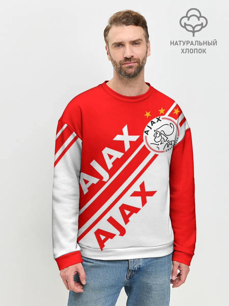 Мужской свитшот базовый / FC AJAX AMSTERDAM / ФК АЯКС